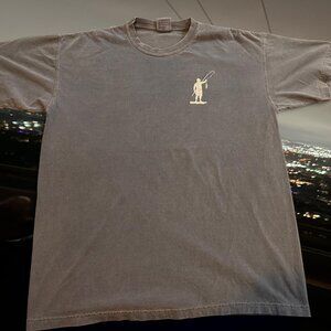 Grey and blue fishing shirt